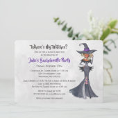 Invitation Halloween African America Witch Bachelorette Party (Debout devant)