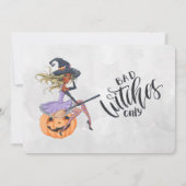 Invitation Halloween African America Witch Bachelorette Party (Dos)