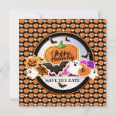 Invitation Halloween amusant (Devant)