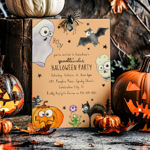 Invitation Halloween amusant pour enfants mignons