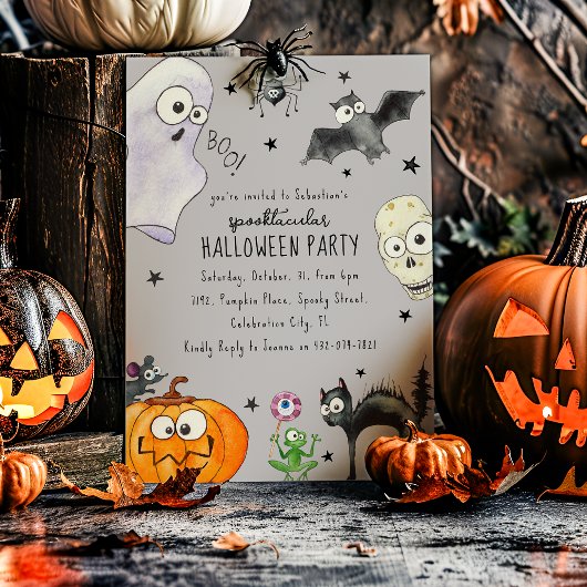 Invitation Halloween amusant pour les enfants