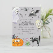 Invitation Halloween amusant pour les enfants (Debout devant)