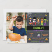Invitation Halloween Anniversaire Enfants Costume Party (Devant)