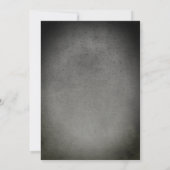 Invitation Halloween Anniversaire Squelette Éffrayant (Dos)