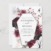 Invitation Halloween Automne Automne Mariage foncé (Devant)