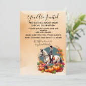 Invitation Halloween automne équestre (Debout devant)