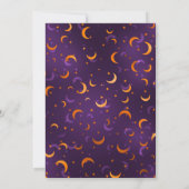 Invitation Halloween Automne Floral Unicorn Visage Anniversai (Dos)