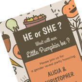 Invitation halloween automne SEXE REVET