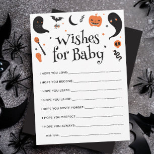 Invitation Halloween Baby Boy Shower Wives for Baby Card