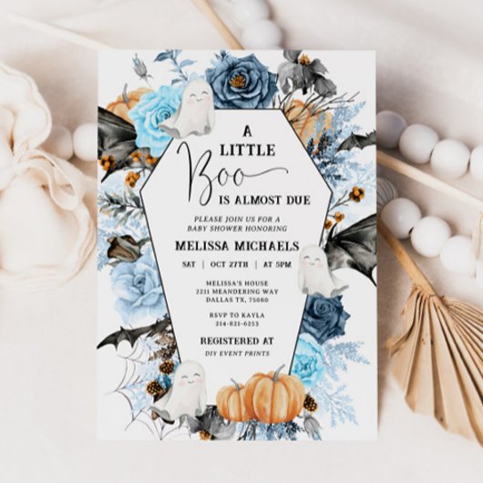 Invitation HALLOWEEN Baby shower Invitation, Un Petit Boo