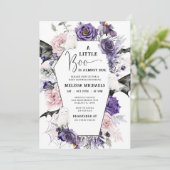 Invitation HALLOWEEN Baby shower Invitation, Un Petit Boo (Debout devant)