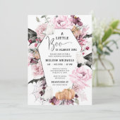 Invitation HALLOWEEN Baby shower Invitation, Un Petit Boo (Debout devant)