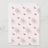 Invitation Halloween Baby shower mignon fantôme (Dos)