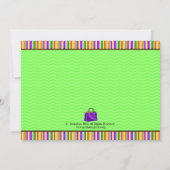 Invitation Halloween badine la partie de des bonbons ou un (Dos)