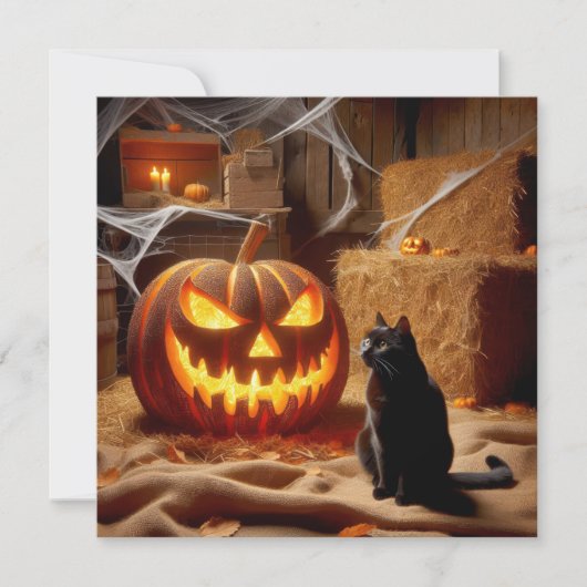 Invitation Halloween Barn Party (Devant)