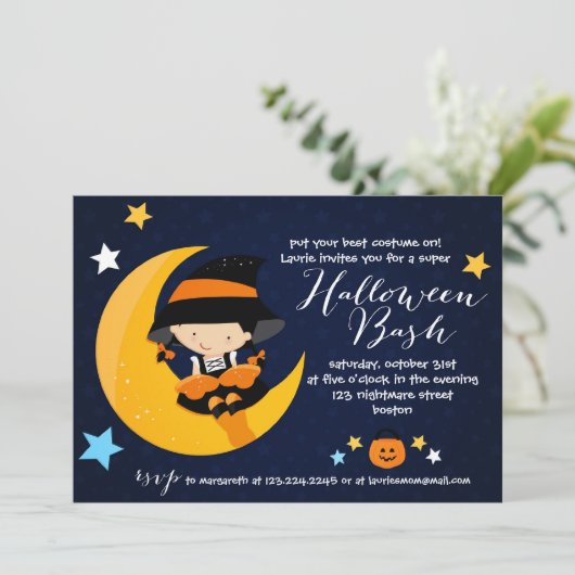 Invitation Halloween Bash Costume Party (Debout devant)