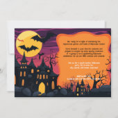 Invitation Halloween Bash de l'équipe éffrayante (Dos)