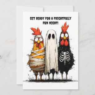 Invitation Halloween Bash Déplaisant de Cluckin