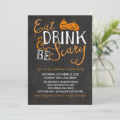 Invitation Halloween Bash, soirée costumée, fête des adultes (Debout devant)
