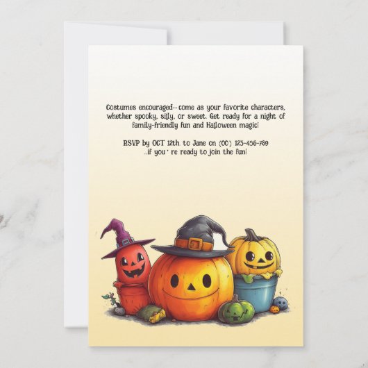 Invitation HALLOWEEN Bash tactile ! (Dos)