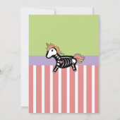 Invitation Halloween Birthday Kids Unicorn Skeleton Fun (Dos)