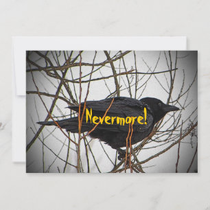 Invitation Halloween Black Crow