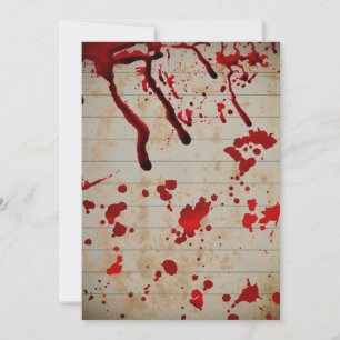 Invitation Halloween Bloody drops