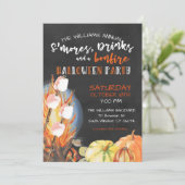 Invitation Halloween Bonfire (Debout devant)