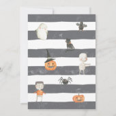 Invitation Halloween Boo Bash - Soirée Costume - É (Dos)