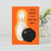 Invitation Halloween Bowling Party (Debout devant)
