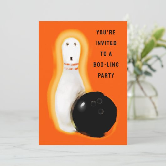 Invitation Halloween Bowling Party (Debout devant)