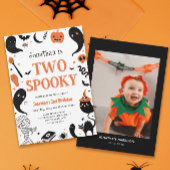 Invitation Halloween Boy Photo 2e fête d'anniversaire