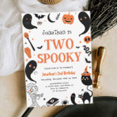 Invitation Halloween Boy Photo 2e fête d'anniversaire