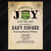 Invitation Halloween Bundle Of Joy Frankenstein Baby shower