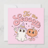 Invitation Halloween C'est la saison (Devant)