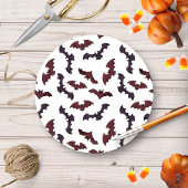 Invitation Halloween chauves-souris et fantômes ronde Invitat