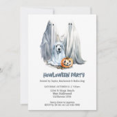 Invitation Halloween Chien Fête à thème Howloween Fun (Devant)