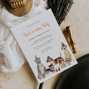 Invitation Halloween chien Happy Howloween
