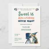 Invitation Halloween Cinéma Nuit Gremlin Hallowen Sweet 16 (Devant)