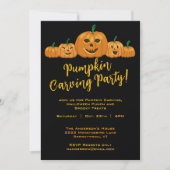 Invitation Halloween Citrouille Carving Party (Devant)