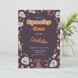 Invitation Halloween Citrouille Éffrayant Un Anniversaire Inv