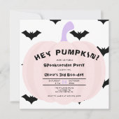 Invitation Halloween Citrouille moderne N'importe quelle anné (Devant)