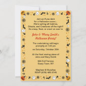 Invitation Halloween Citrouille vintage (Dos)