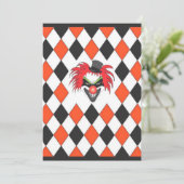 Invitation Halloween clown (Debout devant)