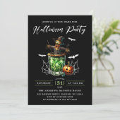 Invitation Halloween Cocktails adultes (Debout devant)