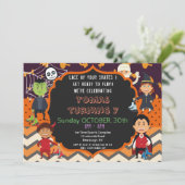 INVITATION HALLOWEEN COSTUME ANNIVERSAIRE INVITATION| ENFANTS (Debout devant)