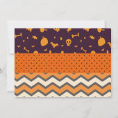 INVITATION HALLOWEEN COSTUME ANNIVERSAIRE INVITATION| ENFANTS (Dos)