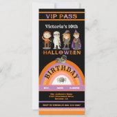 Invitation Halloween Costume de fête VIP billet d'entrée VIP (Devant)