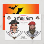 Invitation Halloween Costume Party Adult Spooktacular Fun (Devant / Derrière)