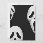 Invitation Halloween Costume Party Éffrayant Déplaisant Fantô (Dos)